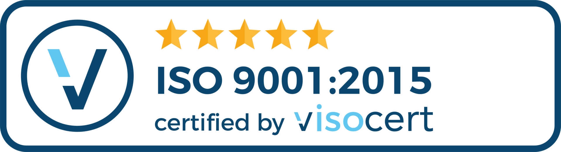 Siegel für die ISO 9001 Zertifizierung